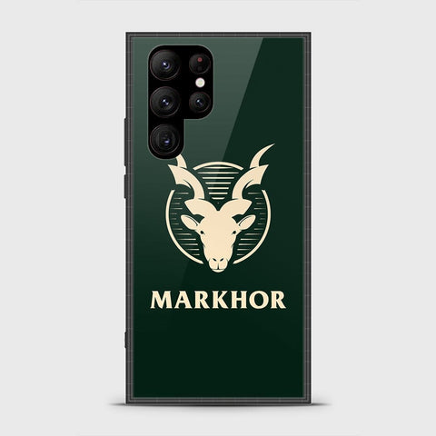 Samsung Galaxy S23 Ultra 5G Cover - Markhor Series - HQ Ultra Shine Premium Infinity Glass Soft Silicon Borders Case