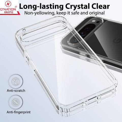 Google Pixel 9 Pro XL Cover  - ONation Crystal Series - Premium Quality Clear Case No Yellowing Back With Smart Shockproof Cushions
