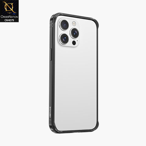 iPhone 15 Pro Max Cover - Black - New Premium Crown Series Open Back Case
