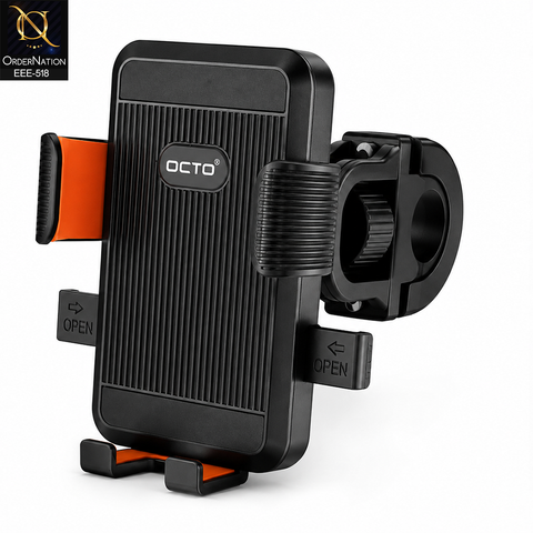 Bike Phone Holder Mount Universal Adjustable 360° Rotating with Secure Grip OCTO Grip Edge - OC-MH005 -