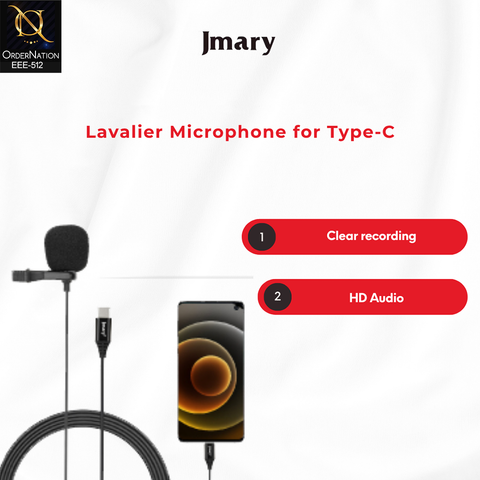 Jmary MC-R2S Lavalier Microphone for Type-C