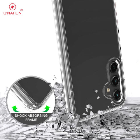 Samsung Galaxy A14 5G Cover  - ONation Crystal Series - Premium Quality Clear Case No Yellowing Back With Smart Shockproof Cushions