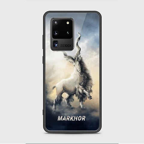 Samsung Galaxy S20 Ultra Cover - Markhor Series - HQ Ultra Shine Premium Infinity Glass Soft Silicon Borders Case