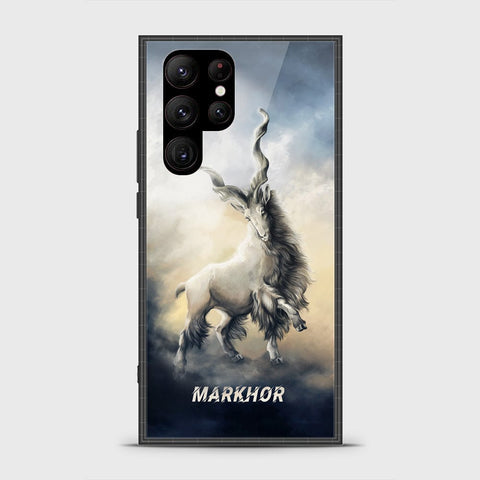 Samsung Galaxy S23 Ultra 5G Cover - Markhor Series - HQ Ultra Shine Premium Infinity Glass Soft Silicon Borders Case