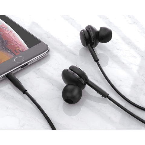 WiWU EB-310 3.5mm Audio Jack Stereo Earbuds - Black