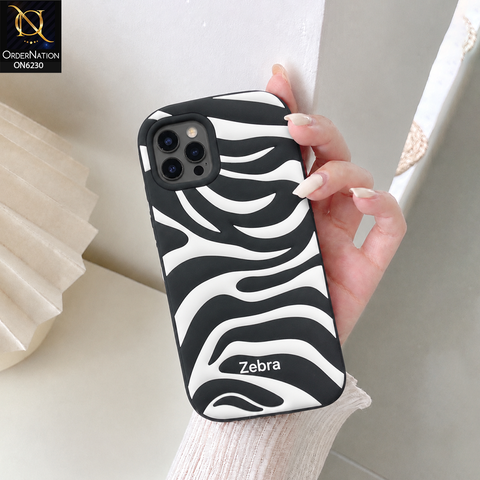 iPhone 12 Pro Cover - Black - New Minimalist Wave Silicone Case