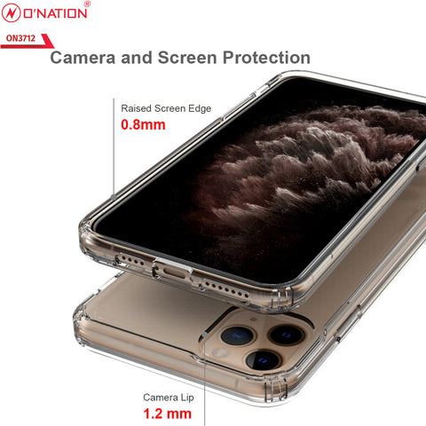 iPhone 11 Pro Cover  - ONation Crystal Series - Premium Quality Clear Case No Yellowing Back With Smart Shockproof Cushions