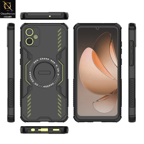 Samsung Galaxy A05 Cover - Black -  New Cooling Non-Slip Shockproof Magsafe Full Coverage Back Cover