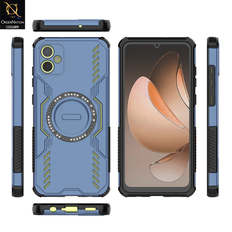 Samsung Galaxy A05 Cover - Blue - New Cooling Non-Slip Shockproof Magsafe Full Coverage Back Cover