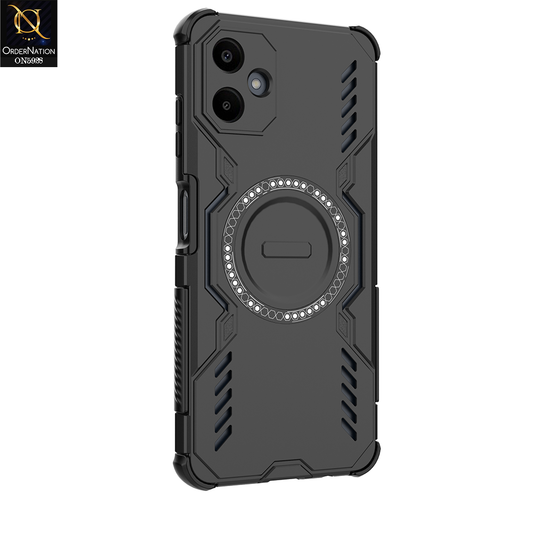 Samsung Galaxy A06 Cover - Black - New Cooling Non-Slip Shockproof Magsafe Full Coverage Back Cover