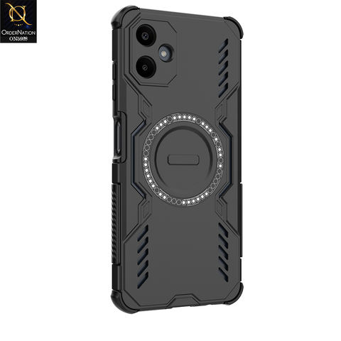 Samsung Galaxy A06 Cover - Black - New Cooling Non-Slip Shockproof Magsafe Full Coverage Back Cover