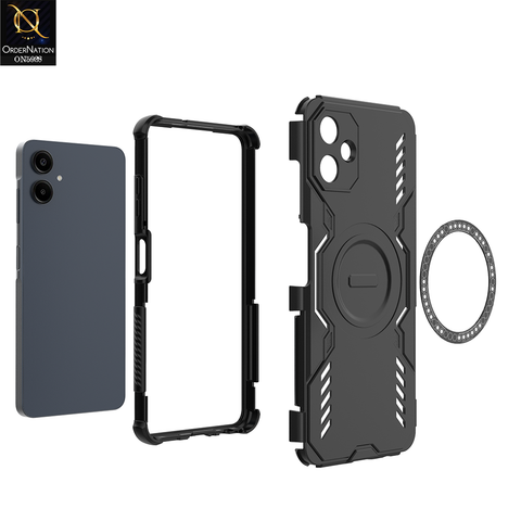 Samsung Galaxy A06 Cover - Black - New Cooling Non-Slip Shockproof Magsafe Full Coverage Back Cover