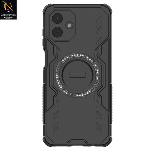 Samsung Galaxy A07 4G Cover - Black -  New Cooling Non-Slip Shockproof Magsafe Full Coverage Back Cover