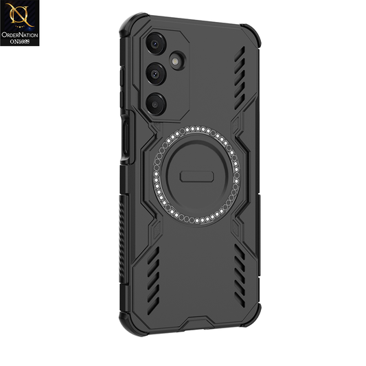 Samsung Galaxy A15 5G Cover - Black -  New Cooling Non-Slip Shockproof Magsafe Full Coverage Back Cover