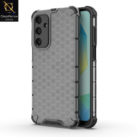Samsung Galaxy A16 Cover - Black - Airbag Shockproof Hybrid Honeycomb Transparent Case