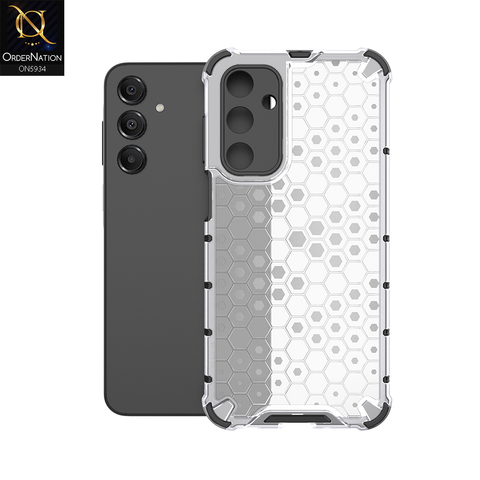 Samsung Galaxy A16 Cover - Transparent - Airbag Shockproof Hybrid Honeycomb Transparent Case