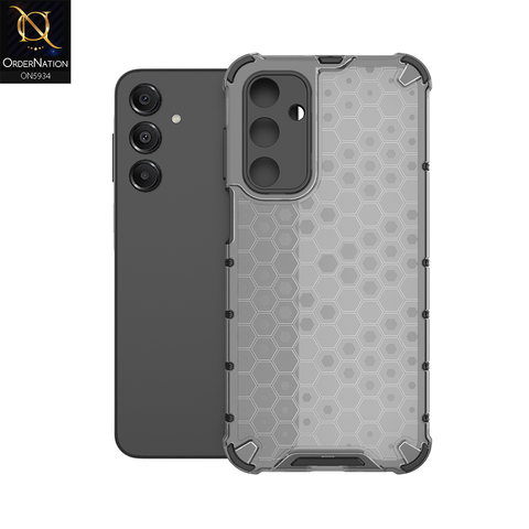 Samsung Galaxy A16 Cover - Black - Airbag Shockproof Hybrid Honeycomb Transparent Case