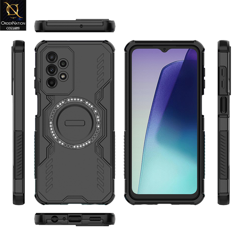 Samsung Galaxy A23 5G Cover - Black -  New Cooling Non-Slip Shockproof Magsafe Full Coverage Back Cover