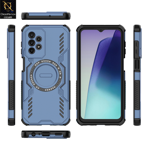 Samsung Galaxy A23 Cover - Blue - New Cooling Non-Slip Shockproof Magsafe Full Coverage Back Cover
