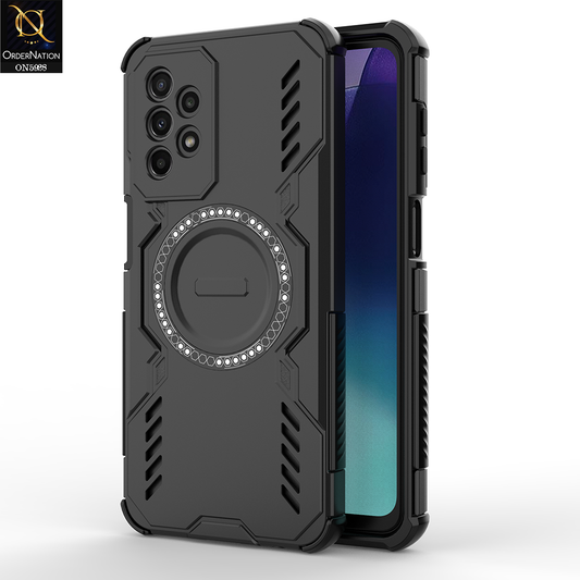 Samsung Galaxy A23 Cover - Black -  New Cooling Non-Slip Shockproof Magsafe Full Coverage Back Cover