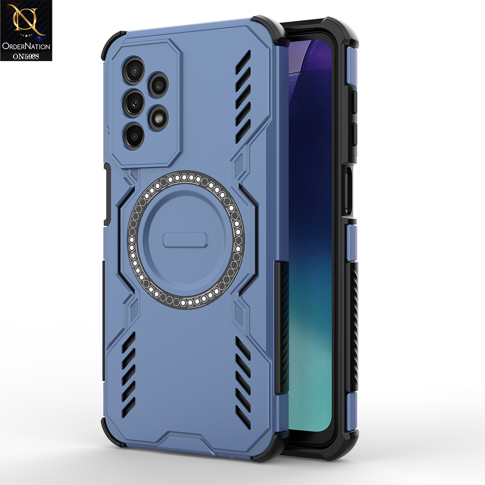 Samsung Galaxy A23 5G Cover - Blue - New Cooling Non-Slip Shockproof Magsafe Full Coverage Back Cover