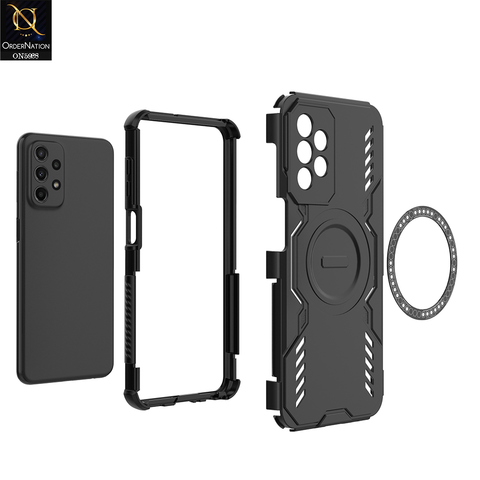 Samsung Galaxy A23 Cover - Blue - New Cooling Non-Slip Shockproof Magsafe Full Coverage Back Cover