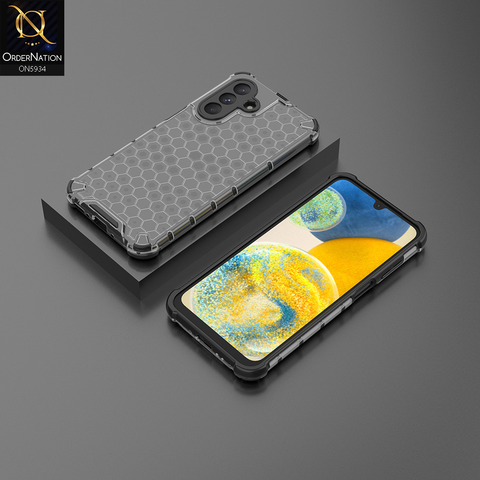 Samsung Galaxy A26 Cover - Black - Airbag Shockproof Hybrid Honeycomb Transparent Case