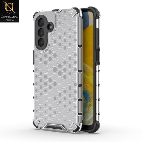 Samsung Galaxy A17 Cover - Transparent - Airbag Shockproof Hybrid Honeycomb Transparent Case