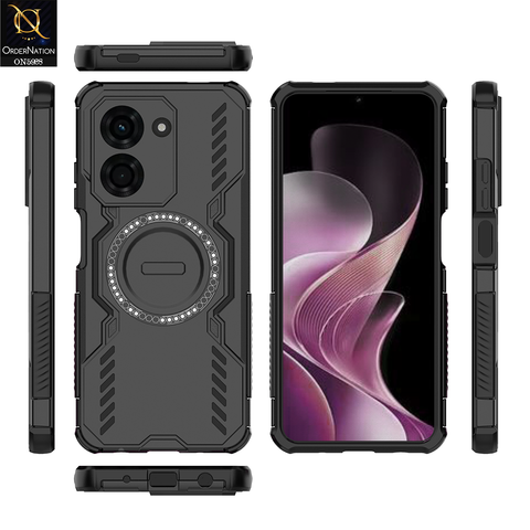Xiaomi Redmi A5 4G Cover - Black - New Cooling Non-Slip Shockproof Magsafe Full Coverage Back Cover