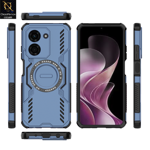 Xiaomi Redmi A5 4G Cover - Blue - New Cooling Non-Slip Shockproof Magsafe Full Coverage Back Cover