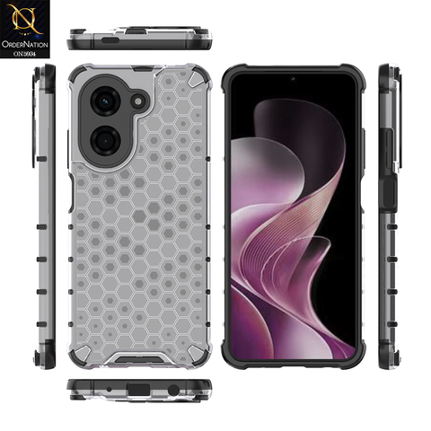 Xiaomi Redmi A5 4G Cover - Transparent - Airbag Shockproof Hybrid Honeycomb Transparent Case