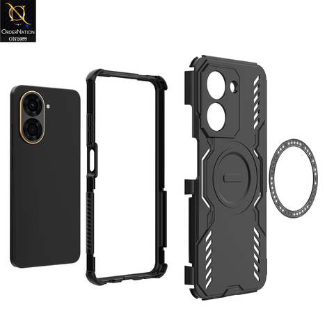 Xiaomi Redmi A5 4G Cover - Black - New Cooling Non-Slip Shockproof Magsafe Full Coverage Back Cover
