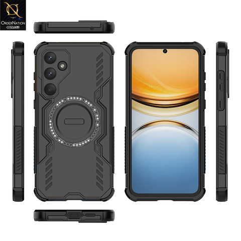 Samsung Galaxy A55 Cover - Black -  New Cooling Non-Slip Shockproof Magsafe Full Coverage Back Cover