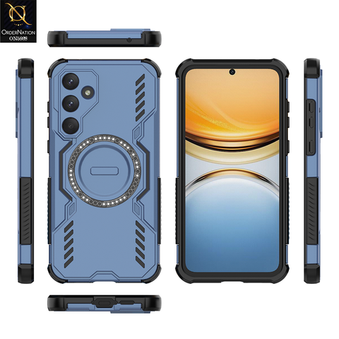 Samsung Galaxy A55 Cover - Blue - New Cooling Non-Slip Shockproof Magsafe Full Coverage Back Cover