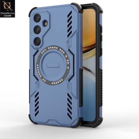 Samsung Galaxy A55 Cover - Blue - New Cooling Non-Slip Shockproof Magsafe Full Coverage Back Cover