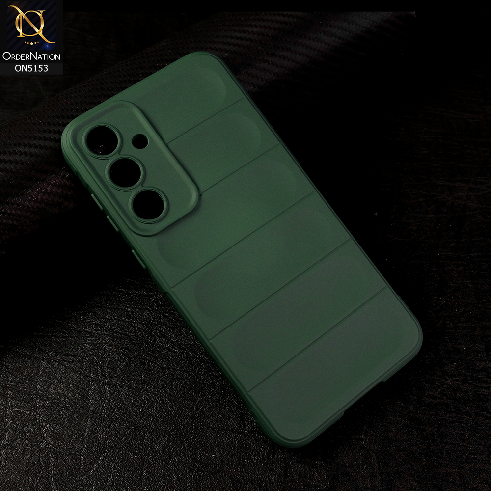 Samsung Galaxy A55 Cover - Green - Soft TPU, Drop-Proof, Shockproof, Protective Case