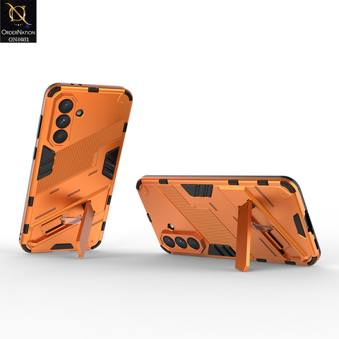 Samsung Galaxy A56 Cover - Orange - New Ultra Punk TPU Shockproof Phone Case with Kickstand And Camera Protection