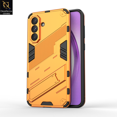 Samsung Galaxy A36 Cover - Orange - New Ultra Punk TPU Shockproof Phone Case with Kickstand And Camera Protection