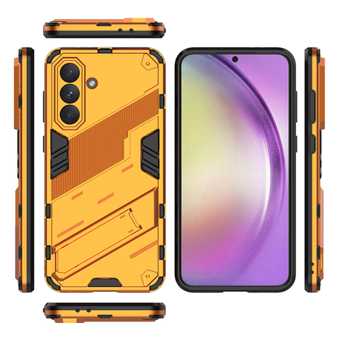 Samsung Galaxy A36 Cover - Orange - New Ultra Punk TPU Shockproof Phone Case with Kickstand And Camera Protection
