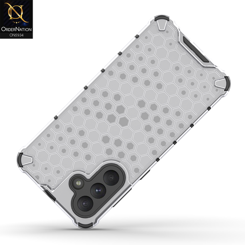 Samsung Galaxy A36 Cover - Transparent - Airbag Shockproof Hybrid Honeycomb Transparent Case