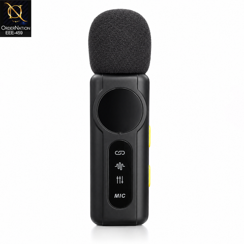 J88 4-in-1 Wireless Lavalier Microphone with Digital Display & Noise Reduction