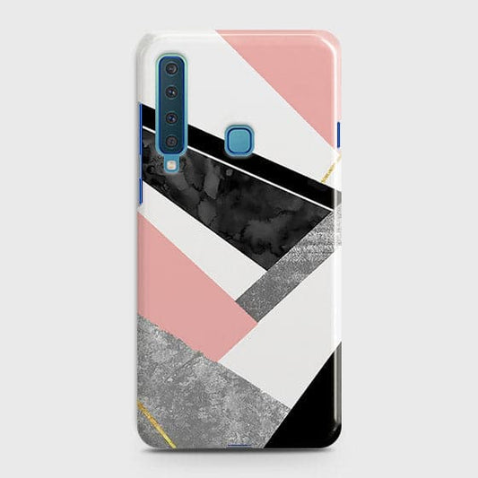 Samsung Galaxy A9s Cover - Matte Finish - Geometric Luxe Marble Trendy Printed Hard Case with Life Time Colors Guarantee ( Fast Delivery )