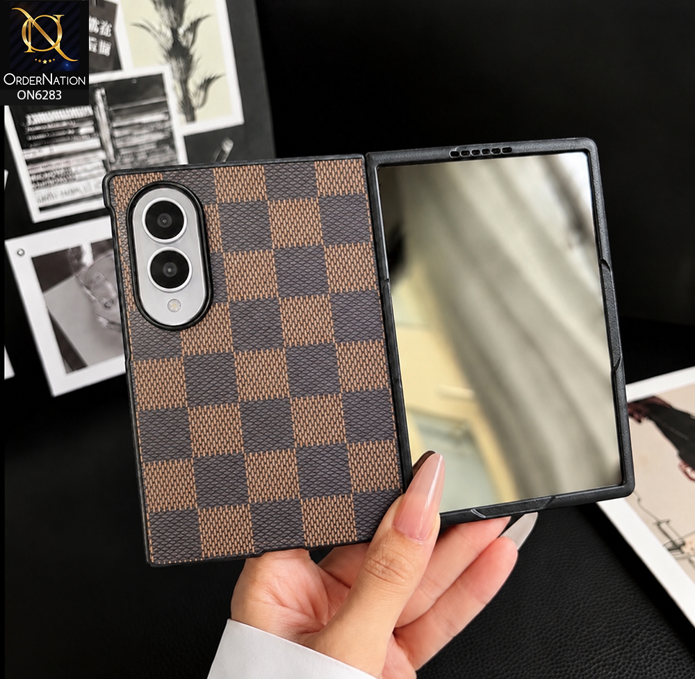 Samsung Galaxy Z Fold 8 Cover - Brown - Foldable Phone Case with Dual Camera Protection, Premium Textured Finish, Magnetic Closure, and Full Body Scratch & Impact Protection