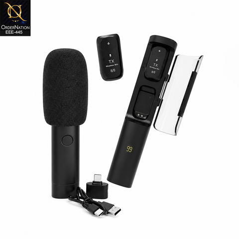 Rex M20 Magic 4-in-1 Wireless Lavalier Microphone with AI Noise Cancellation