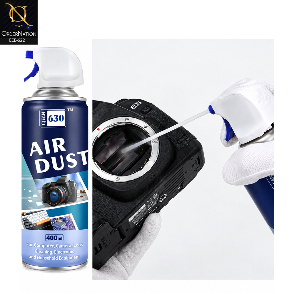 450ml Compressed Air Duster Spray for Mobile, Laptop, PC, Camera & Keyboard Cleaning