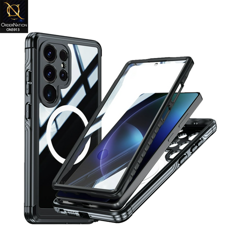 Samsung Galaxy S25 Ultra Cover - Black - New Premium Quality Pc Shell Case With MagSafe And FingerPrint Supported