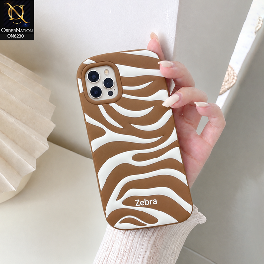 iPhone 12 Pro Cover - Brown - New Minimalist Wave Silicone Case