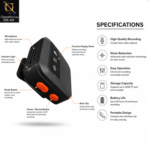 J22 4-in-1 Dual Wireless Lavalier Microphone System with Charging Case