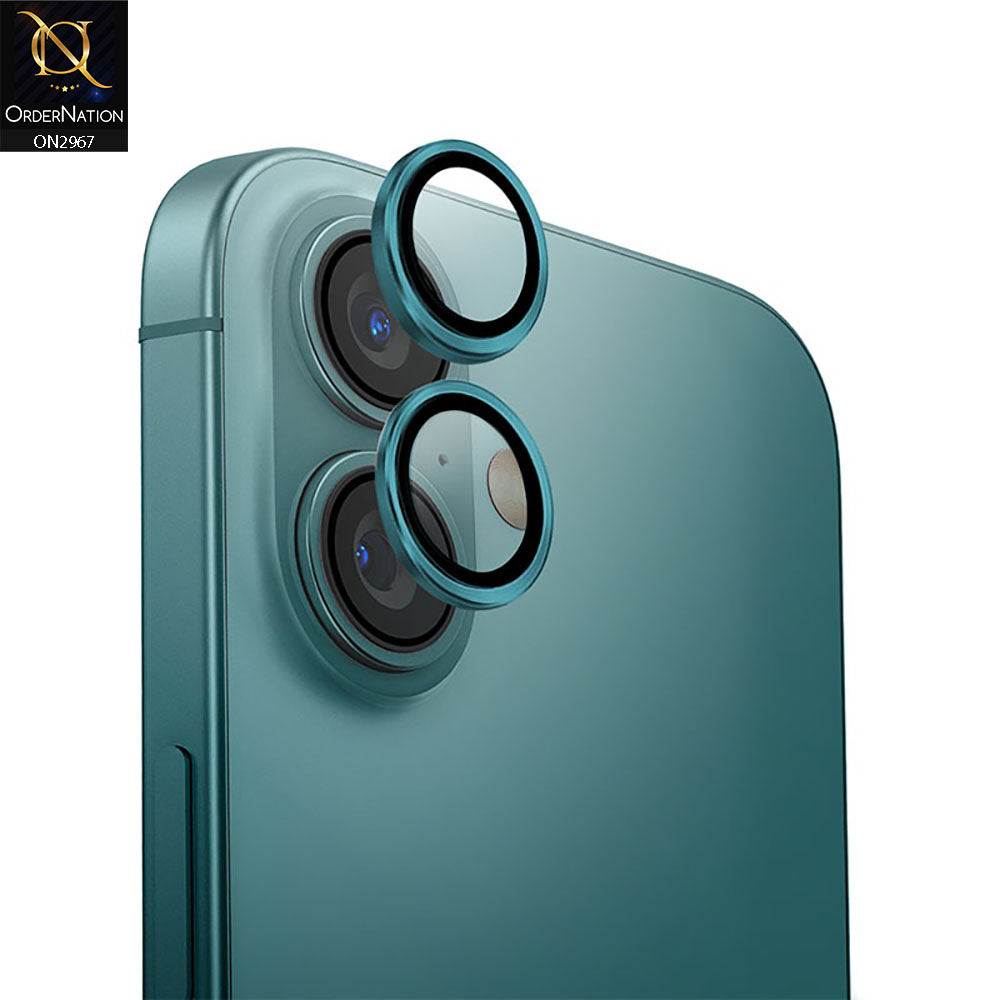 iPhone 16 Camera Protector - Metal Ring Camera Glass Protector