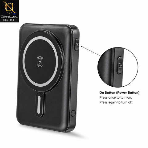 SAIYA PB-05 10000mAh Magnetic Wireless Power Bank with Built-in Stand & Fast Charging